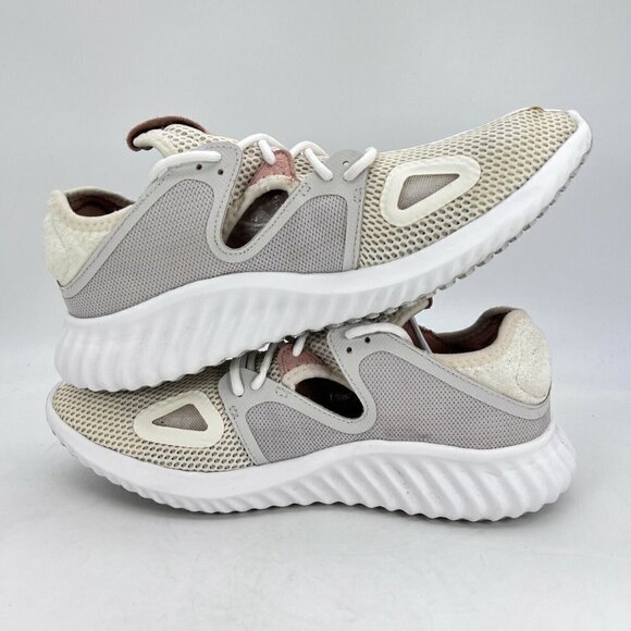Adidas Run Lux Clima Off White Grey Ash Pearl Women Running Shoes CQ0595 Size 10 - Picture 9 of 12